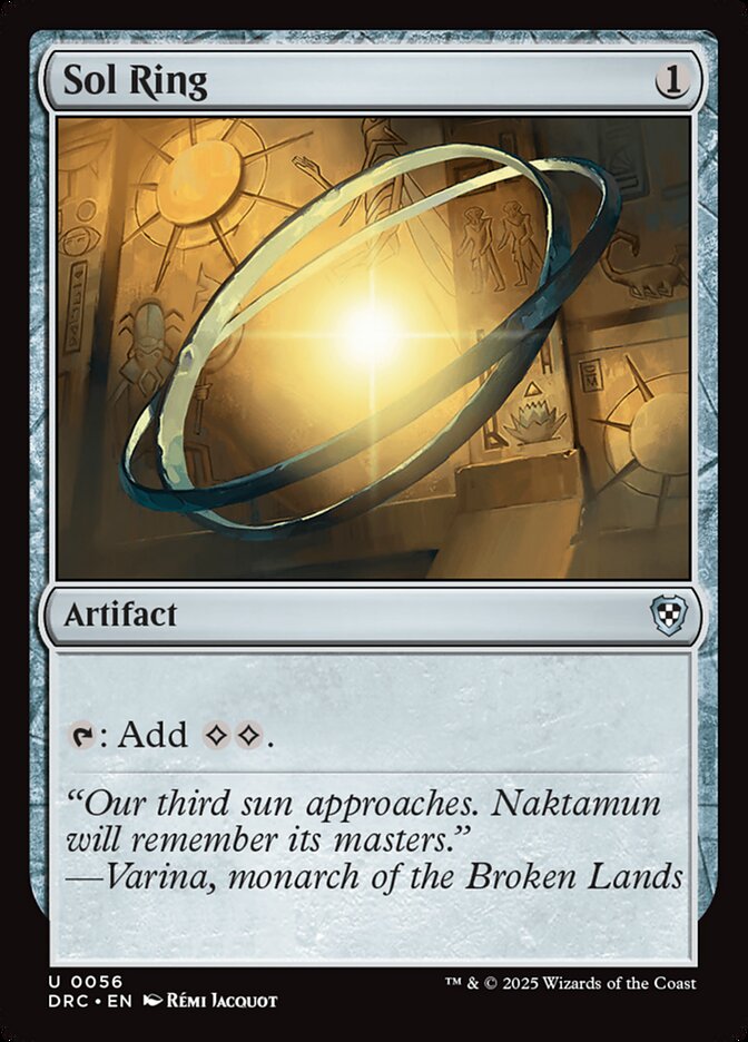 Anel Solar / Sol Ring - Magic: The Gathering - MoxLand