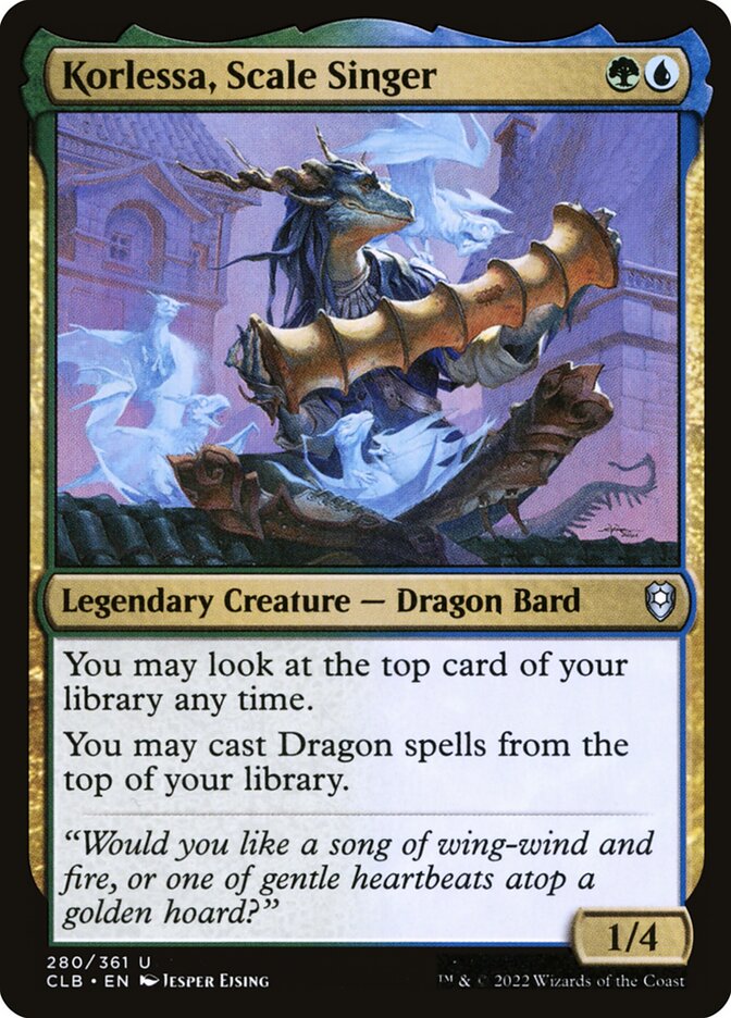 Korlessa, Cantora das Escamas / Korlessa, Scale Singer - Magic: The Gathering - MoxLand