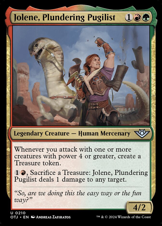 Jolene, Pugilista Saqueadora / Jolene, Plundering Pugilist - Magic: The Gathering - MoxLand