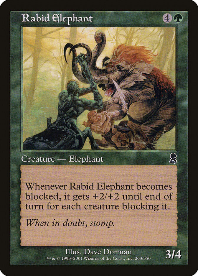 Elefante Raivoso / Rabid Elephant - Magic: The Gathering - MoxLand