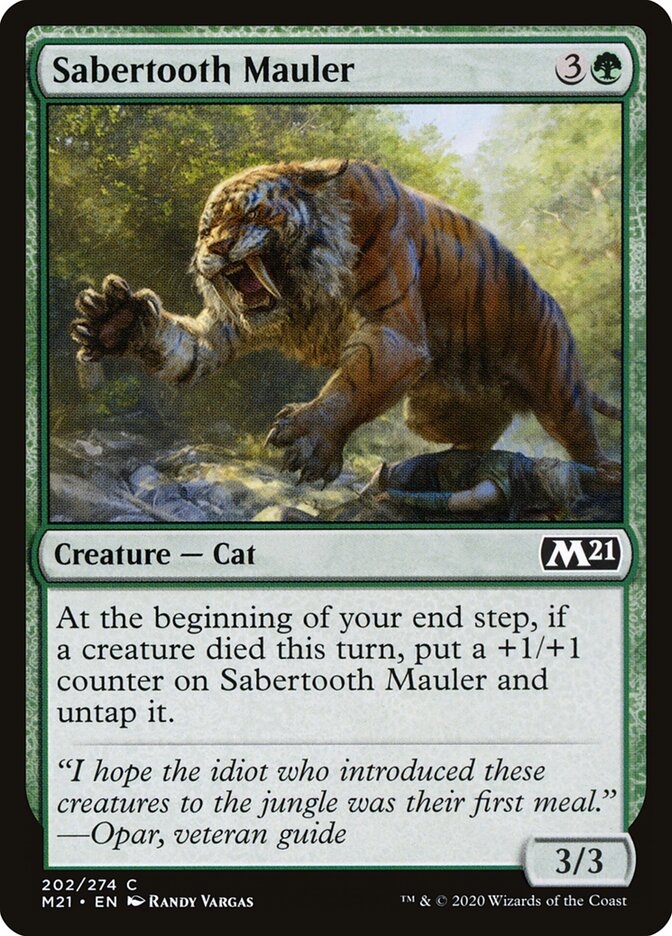 Esmagador Dente-de-sabre / Sabertooth Mauler - Magic: The Gathering - MoxLand