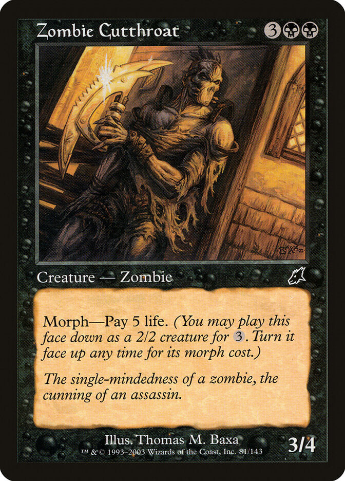 Zumbi Degolador / Zombie Cutthroat - Magic: The Gathering - MoxLand