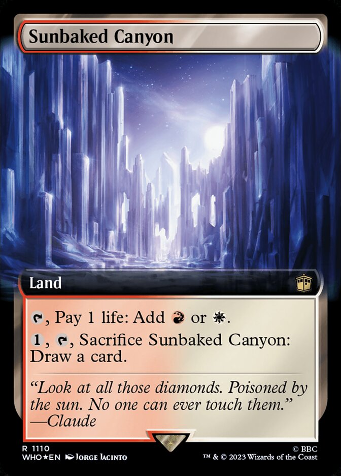 Desfiladeiro Calcinado pelo Sol / Sunbaked Canyon - Magic: The Gathering - MoxLand