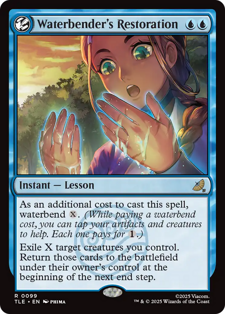 Restauração da Dobradora de Água / Waterbender's Restoration - Magic: The Gathering - MoxLand