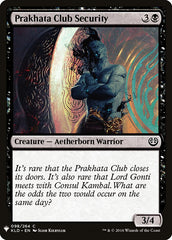 Segurança do Clube Prakhata / Prakhata Club Security - Magic: The Gathering - MoxLand