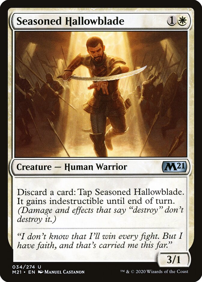 Sacrolâmina Veterano / Seasoned Hallowblade - Magic: The Gathering - MoxLand