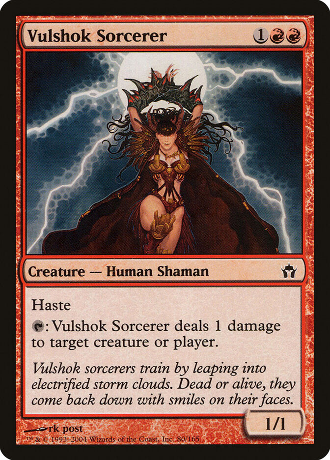 Feiticeiro Vulshoque / Vulshok Sorcerer - Magic: The Gathering - MoxLand