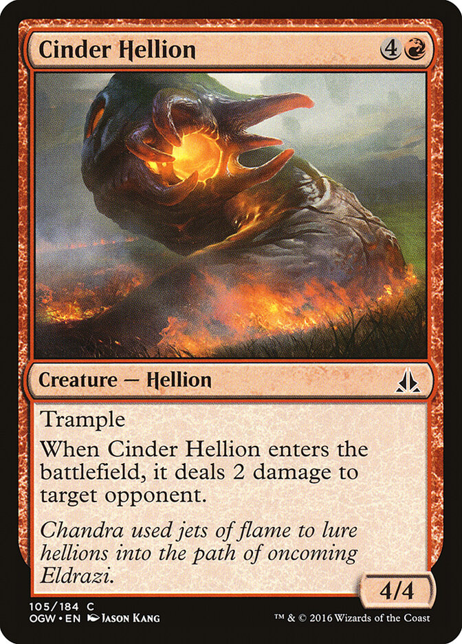 Fera Avernal das Cinzas / Cinder Hellion - Magic: The Gathering - MoxLand