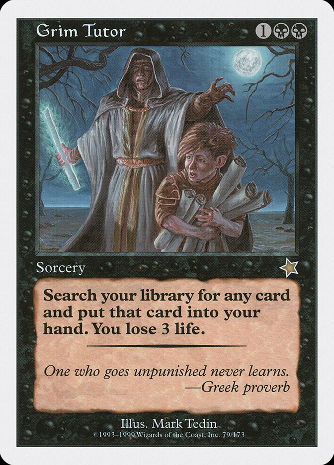 Tutor Sinistro / Grim Tutor - Magic: The Gathering - MoxLand