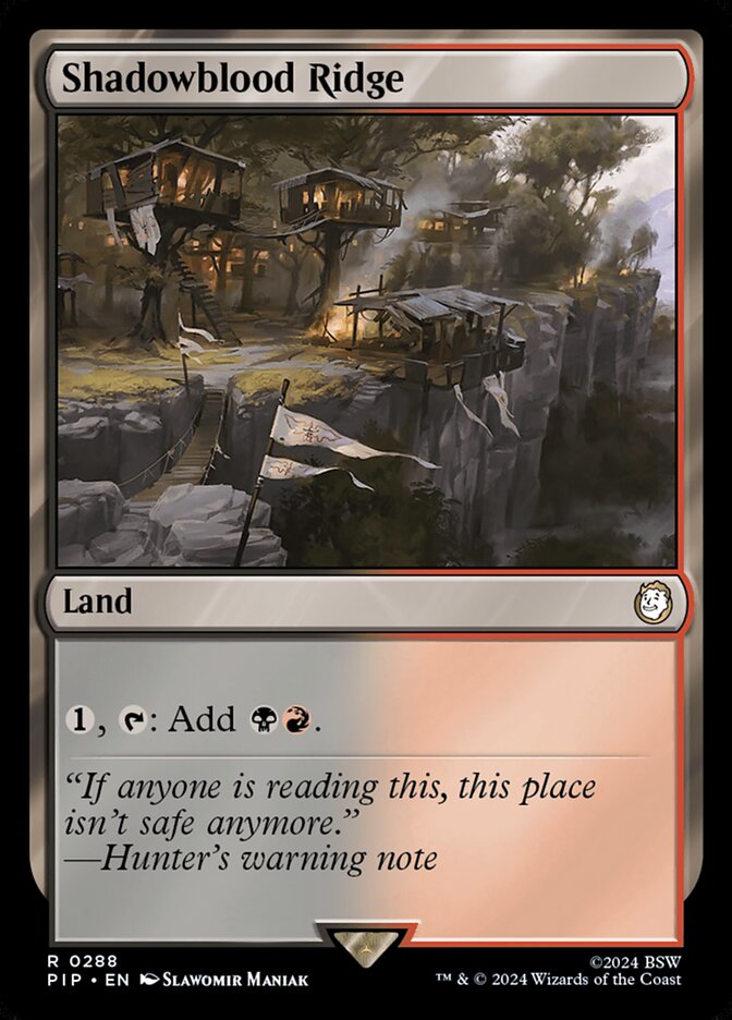 Serra de Sanguesombra / Shadowblood Ridge - Magic: The Gathering - MoxLand
