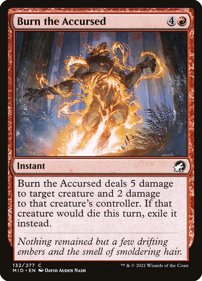 Queimar os Amaldiçoados / Burn the Accursed - Magic: The Gathering - MoxLand
