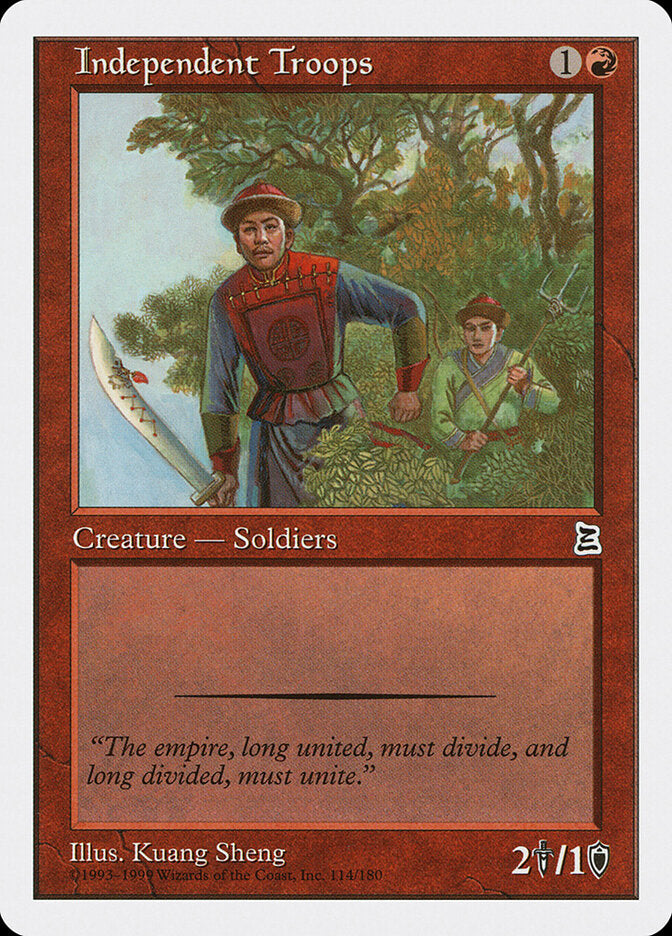 Independent Troops - Magic: The Gathering - MoxLand