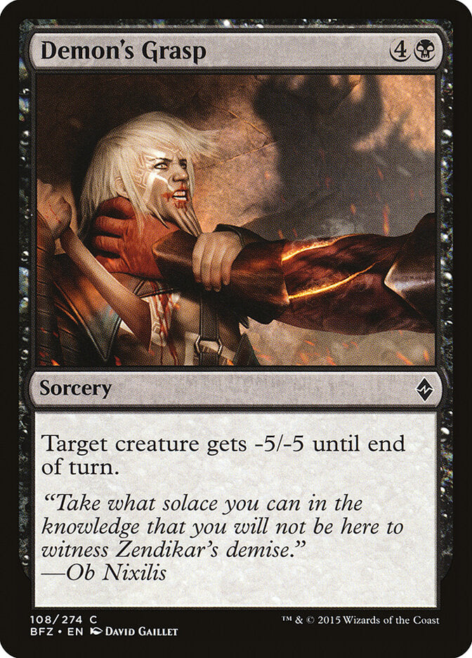 Garras do Demônio / Demon's Grasp - Magic: The Gathering - MoxLand