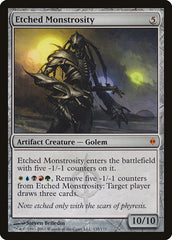 Monstruosidade Entalhada / Etched Monstrosity - Magic: The Gathering - MoxLand