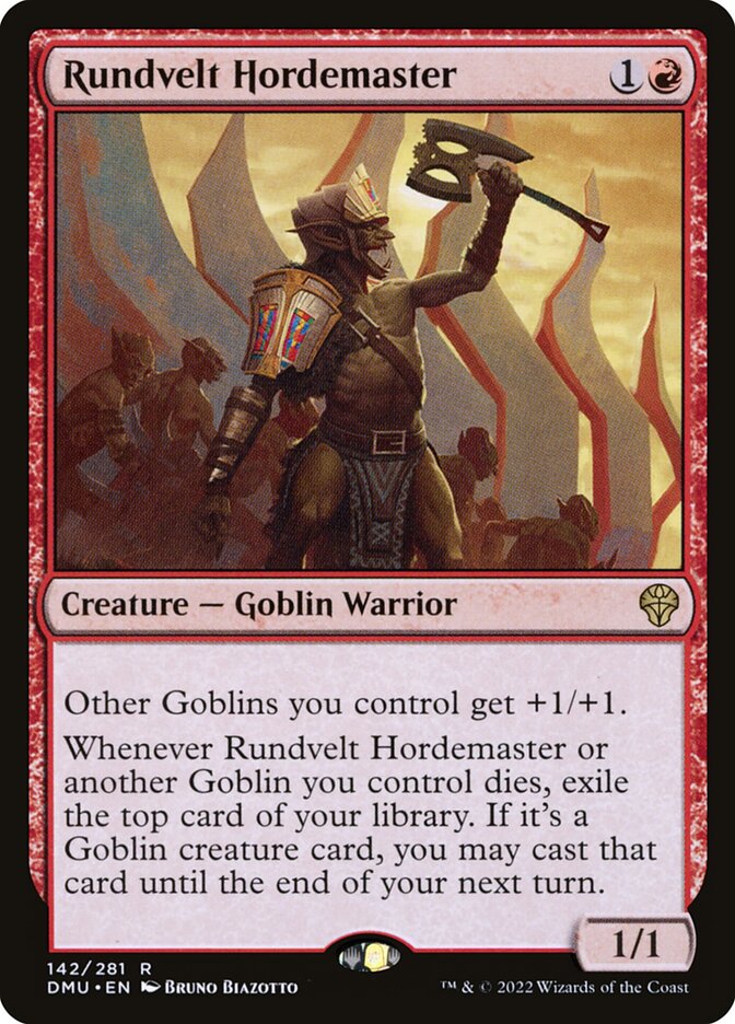 Mestre de Horda de Rundvelt / Rundvelt Hordemaster - Magic: The Gathering - MoxLand