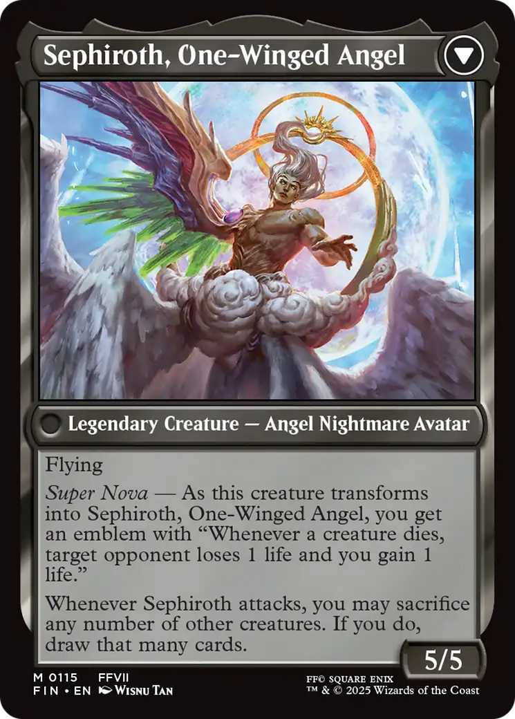 Sephiroth, SOLDIER Lendário / Sephiroth, Fabled SOLDIER - Magic: The Gathering - MoxLand