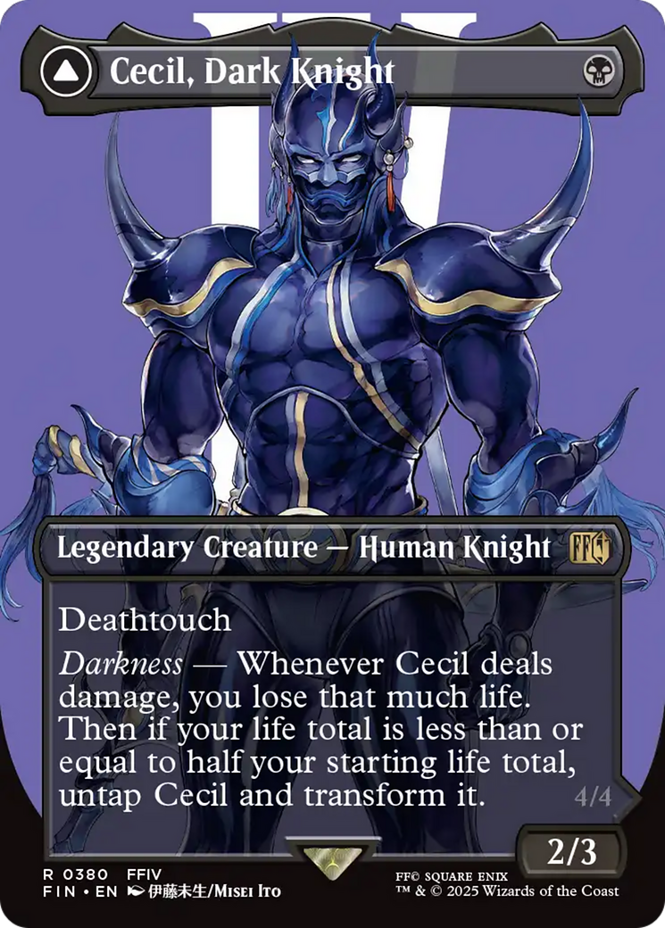 Cecil, Cavaleiro das Trevas / Cecil, Dark Knight - Magic: The Gathering - MoxLand