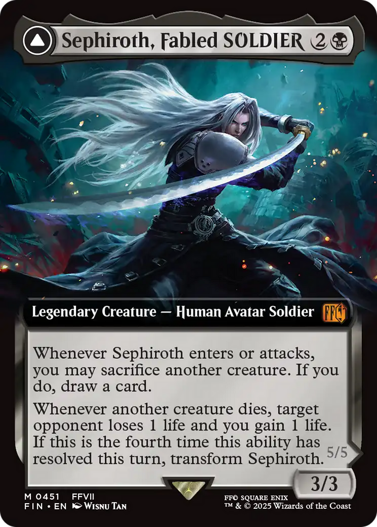 Sephiroth, SOLDIER Lendário / Sephiroth, Fabled SOLDIER - Magic: The Gathering - MoxLand