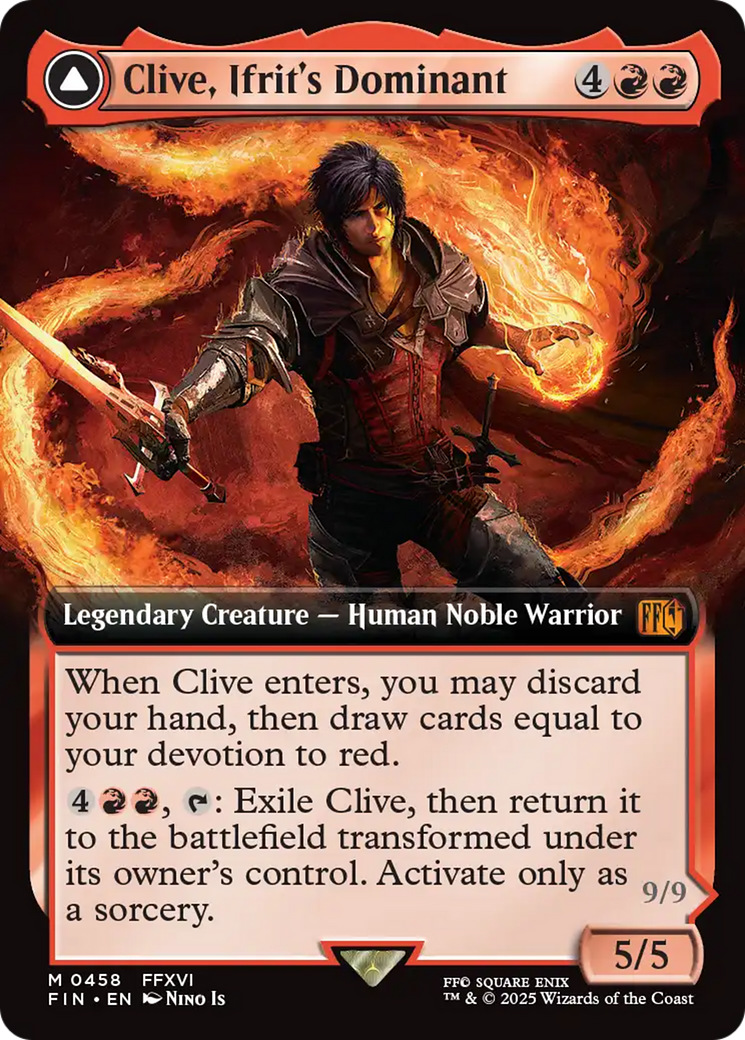 Clive, Dominante de Ifrit / Clive, Ifrit's Dominant - Magic: The Gathering - MoxLand