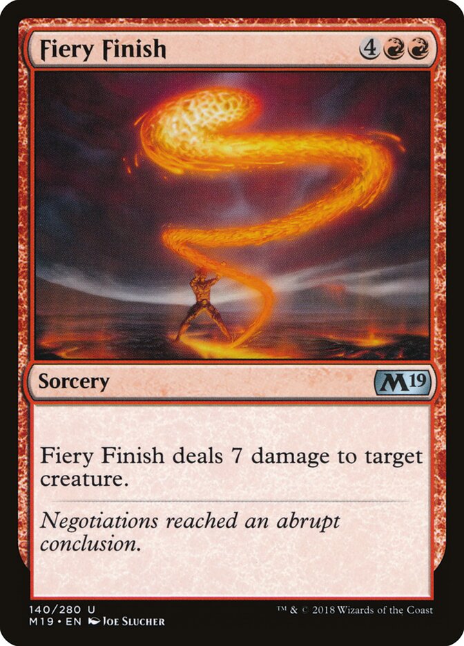 Finalização Flamejante / Fiery Fin