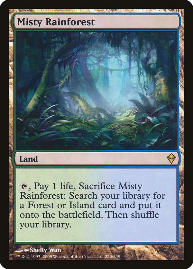 Floresta Tropical Nebulosa / Misty Rainforest - Magic: The Gathering - MoxLand