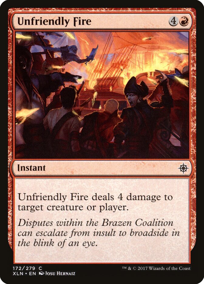 Fogo Inamistoso / Unfriendly Fire - Magic: The Gathering - MoxLand