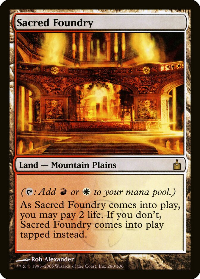 Fundição Sagrada / Sacred Foundry - Magic: The Gathering - MoxLand