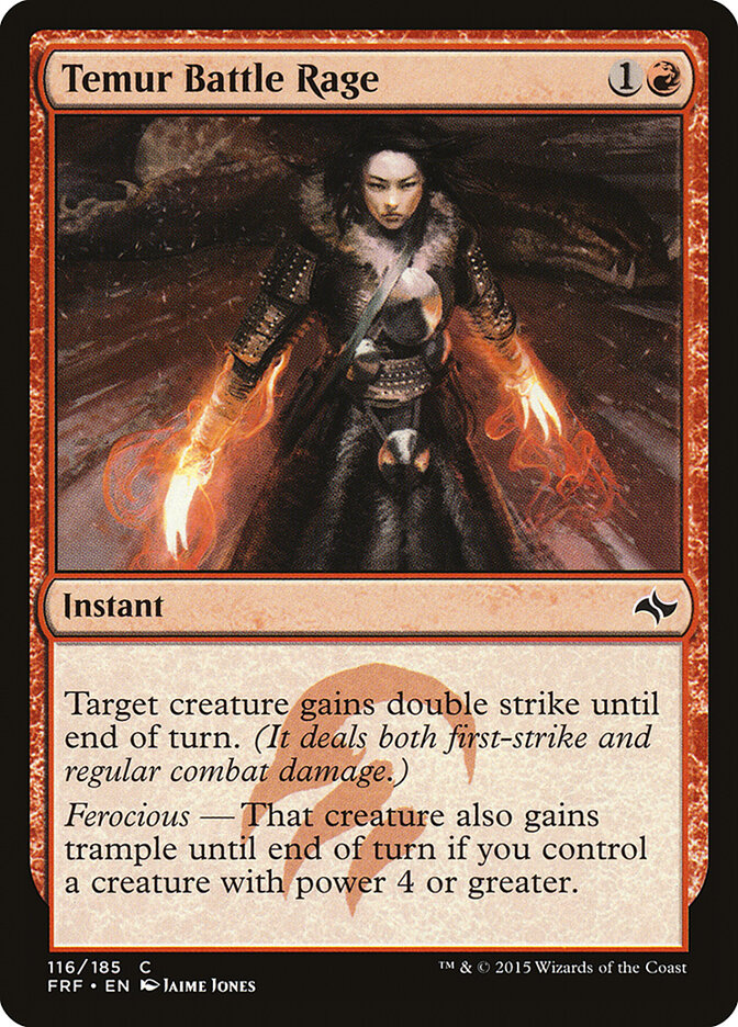 Fúria de Batalha Temur / Temur Battle Rage - Magic: The Gathering - MoxLand