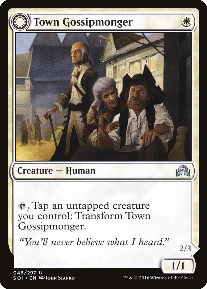 Fuxiqueira da Cidade / Town Gossipmonger - Magic: The Gathering - MoxLand