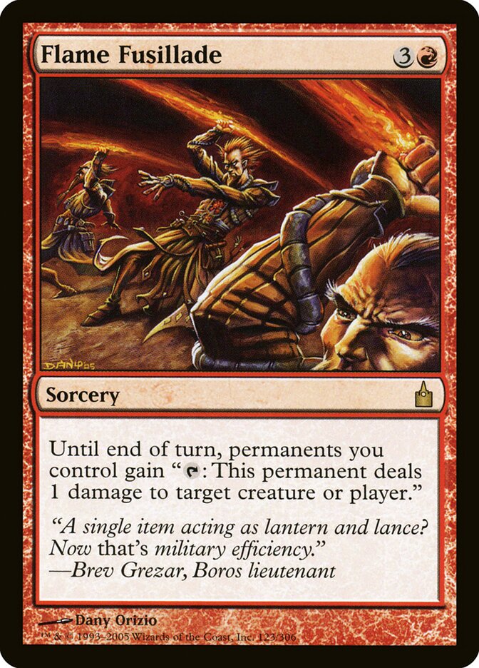 Fuzilaria de Chamas / Flame Fusillade - Magic: The Gathering - MoxLand