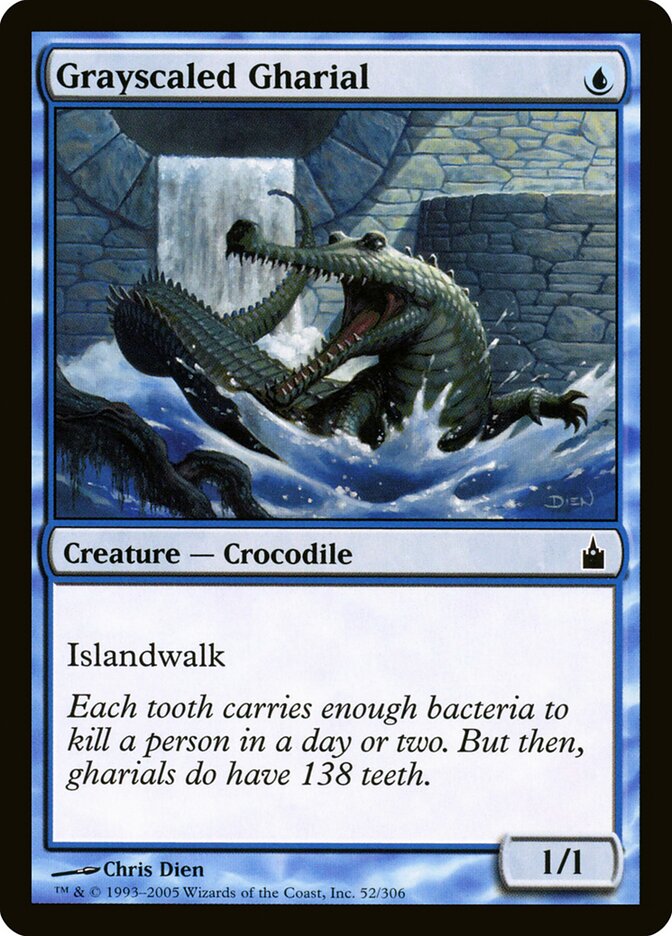 Gavial Cinzento / Grayscaled Gharial - Magic: The Gathering - MoxLand