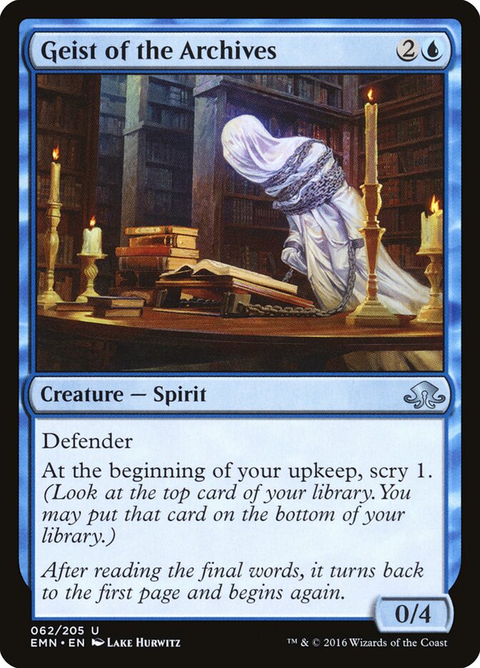 Geist dos Arquivos / Geist of the Archives - Magic: The Gathering - MoxLand