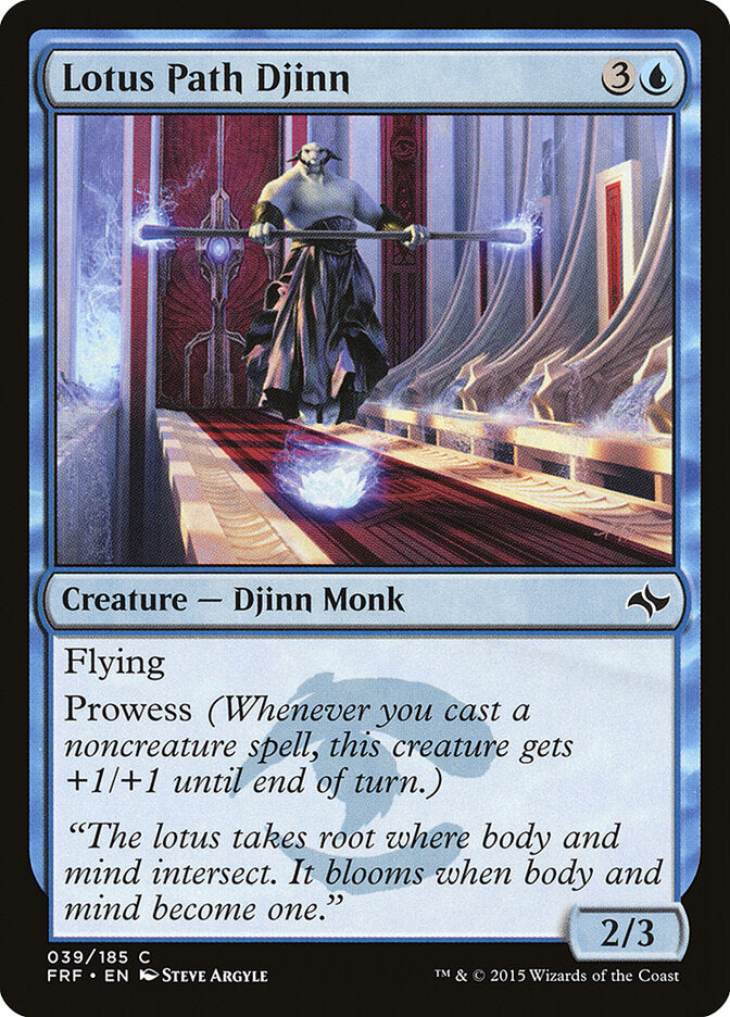 Gênio do Caminho de Lótus / Lotus Path Djinn - Magic: The Gathering - MoxLand