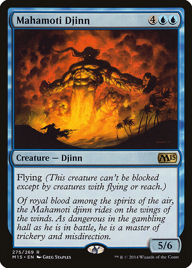 Gênio Mahamoti / Mahamoti Djinn - Magic: The Gathering - MoxLand