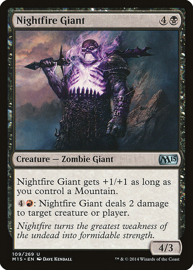 Gigante do Fogo Noturno / Nightfire Giant - Magic: The Gathering - MoxLand