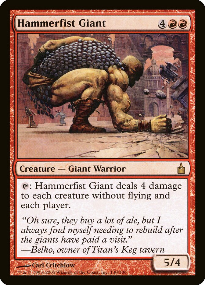 Gigante Punho de Martelo / Hammerfist Giant - Magic: The Gathering - MoxLand