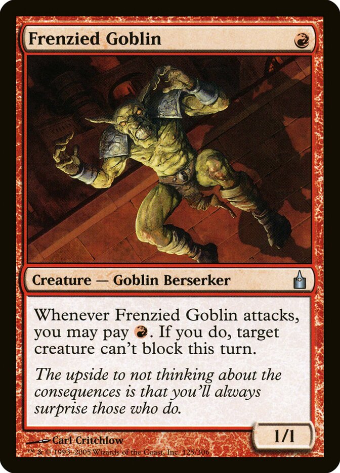 Goblin Ensandecido / Frenzied Goblin - Magic: The Gathering - MoxLand