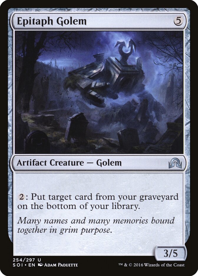 Golem do Epitáfio / Epitaph Golem - Magic: The Gathering - MoxLand