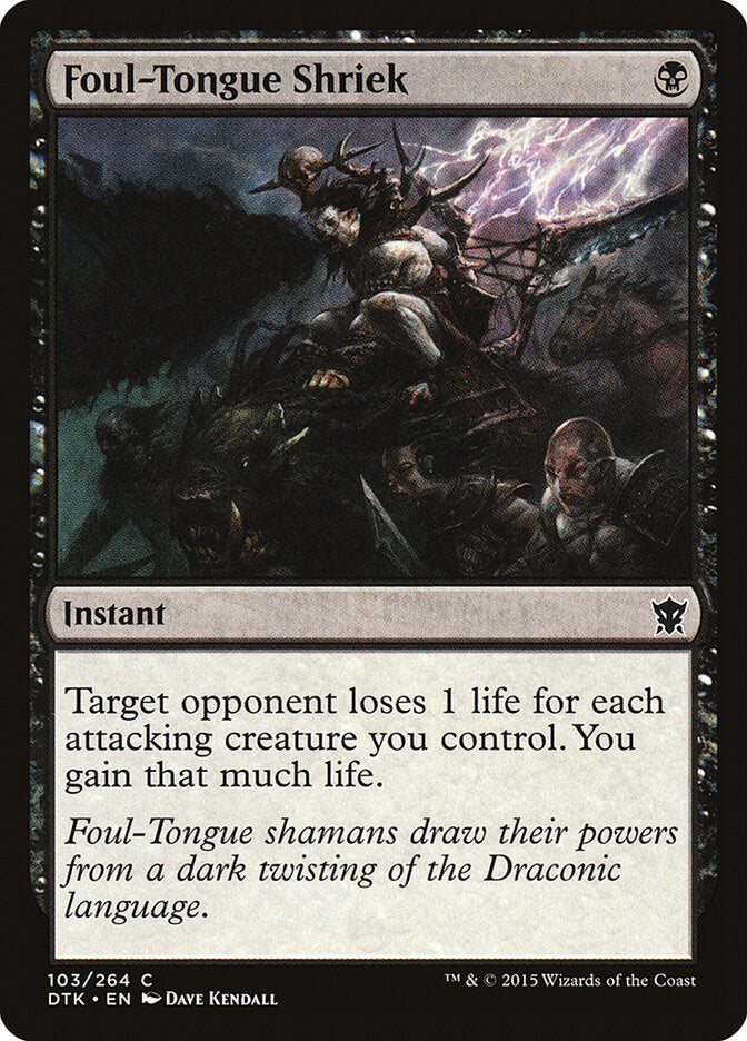 Grito na Língua Vil / Foul-Tongue Shriek - Magic: The Gathering - MoxLand