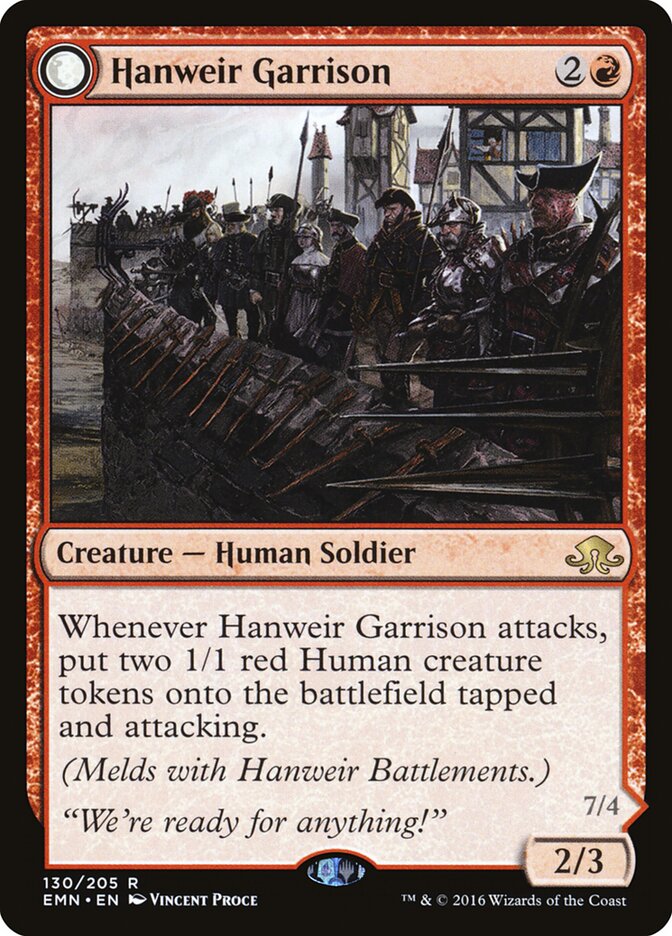 Guarnição de Hanweir / Hanweir Garrison - Magic: The Gathering - MoxLand