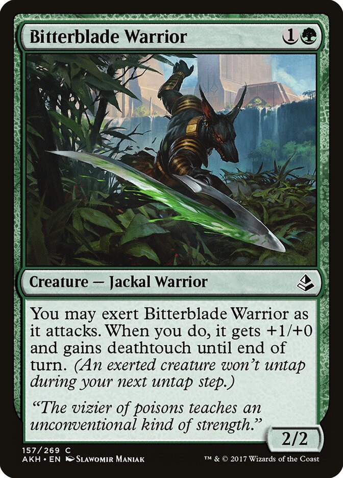 Guerreiro Laminamarga / Bitterblade Warrior - Magic: The Gathering - MoxLand