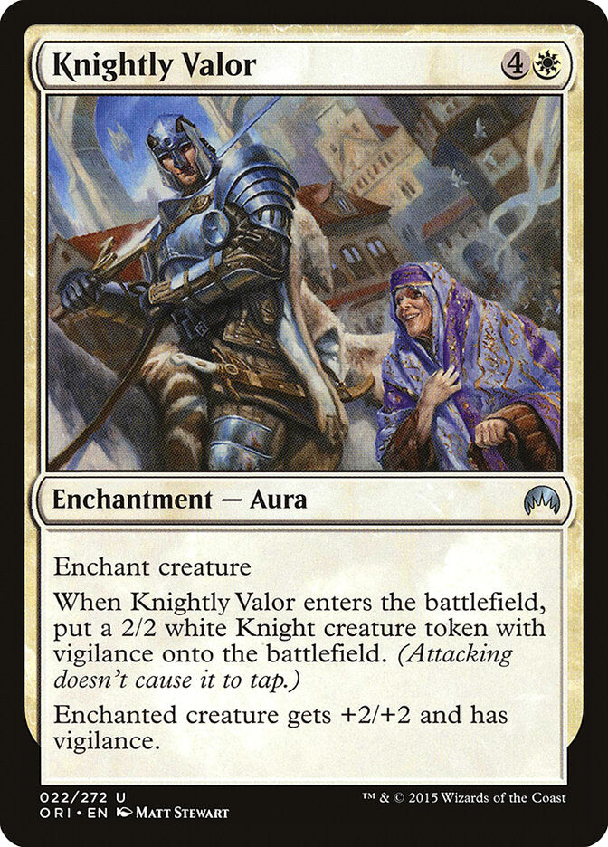 Heroísmo Cavaleiroso / Knightly Valor - Magic: The Gathering - MoxLand