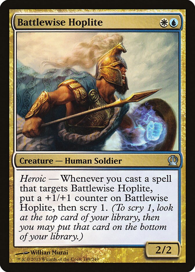 Hoplita Belisábio / Battlewise Hoplite - Magic: The Gathering - MoxLand