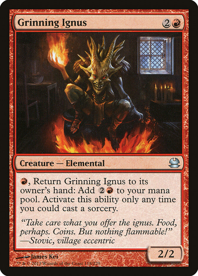 Ígnea Sorridente / Grinning Ignus - Magic: The Gathering - MoxLand