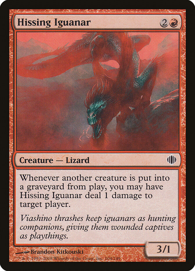 Iguanar Sibilante / Hissing Iguanar - Magic: The Gathering - MoxLand