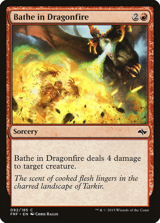 Imergir em Fogo Dragônico / Bathe in Dragonfire - Magic: The Gathering - MoxLand