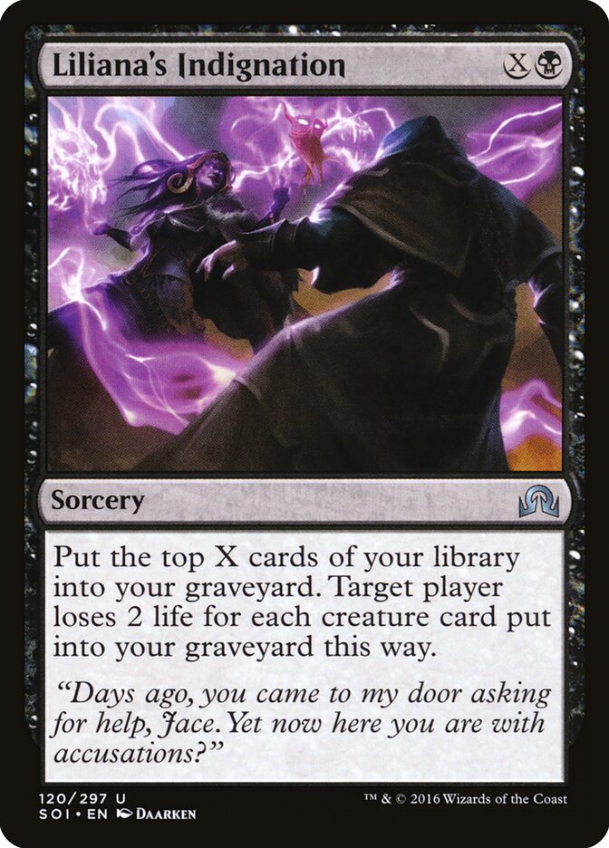 Indignação de Liliana / Liliana's Indignation - Magic: The Gathering - MoxLand
