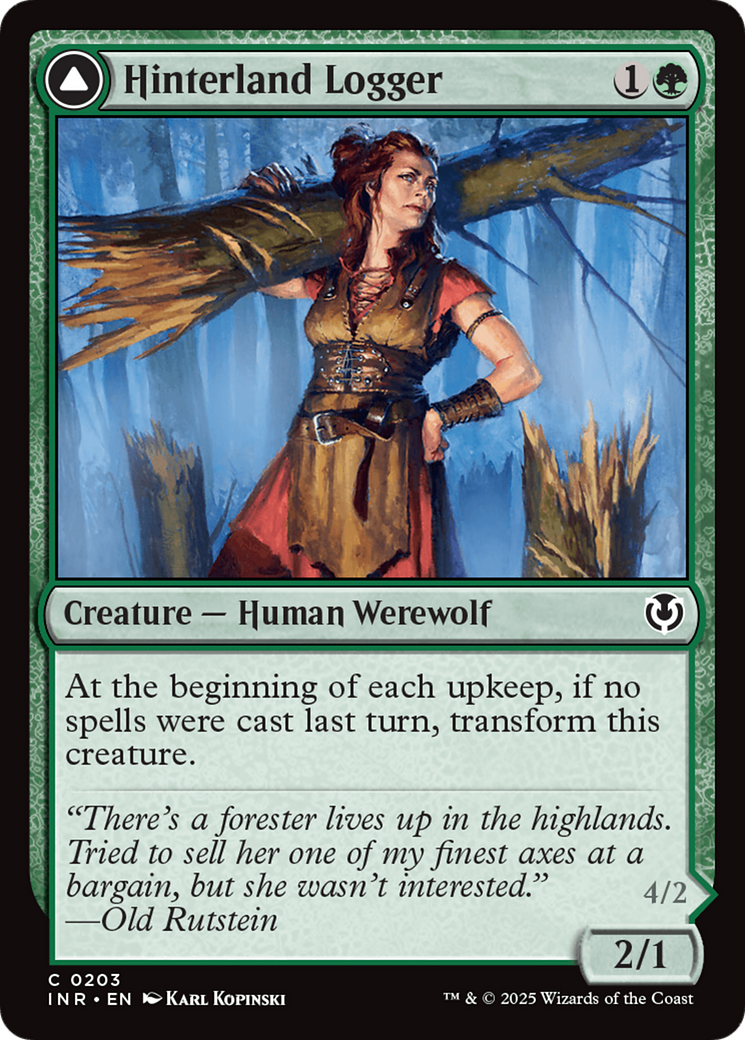 Lenhador do Interior / Hinterland Logger - Magic: The Gathering - MoxLand