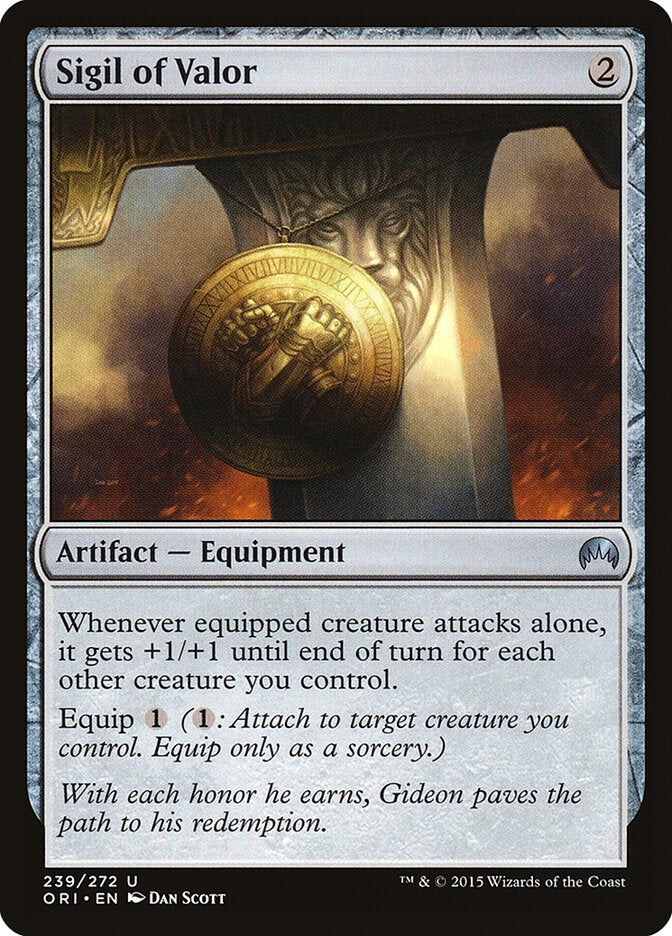 Insígnia de Bravura / Sigil of Valor - Magic: The Gathering - MoxLand