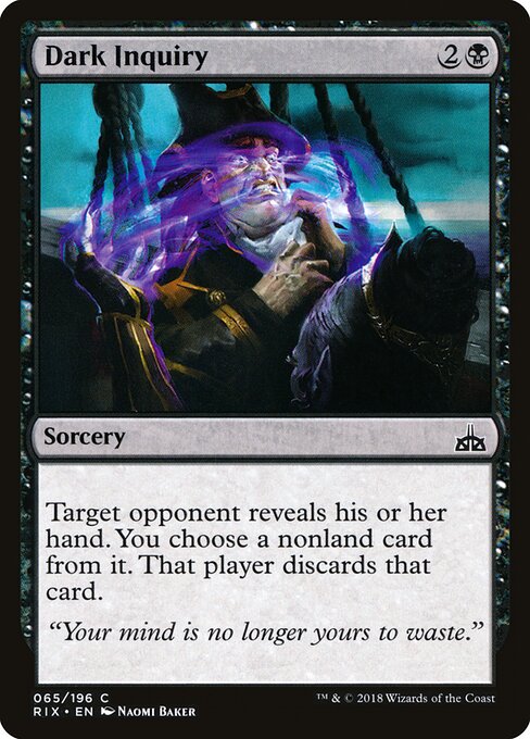 Interrogatório Sombrio / Dark Inquiry - Magic: The Gathering - MoxLand